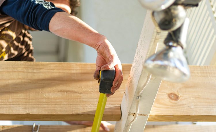 person holding black and green power tool